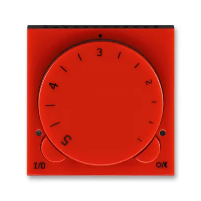 termostat univerzální otočný LEVIT 3292H-A10101 65 červená/kouř.černá